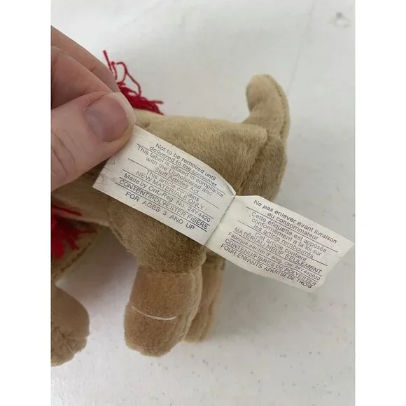 Vintage 1990s Chihuahua Mexican Plush Sombrero Poncho Snuggle Toy DGE Corp - Picture 7 of 9